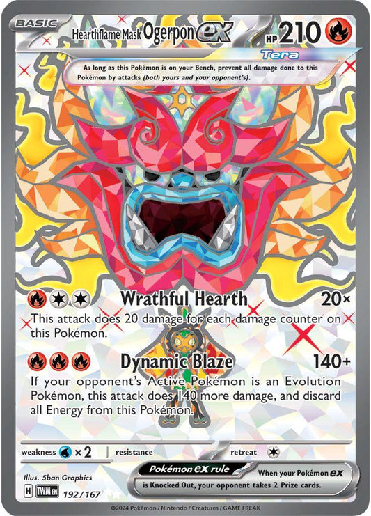 TWM - Hearthflame Mask Ogerpon 192/167 - NM