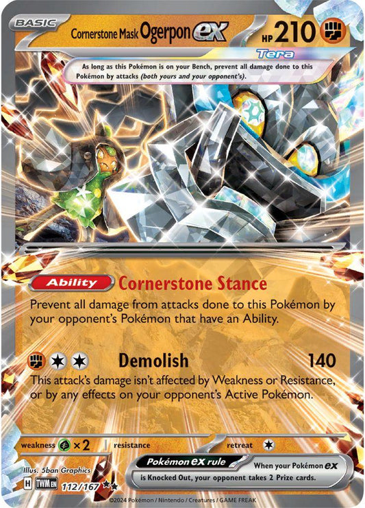 TWM - Cornerstone Mask Ogerpon EX 112/167 - NM
