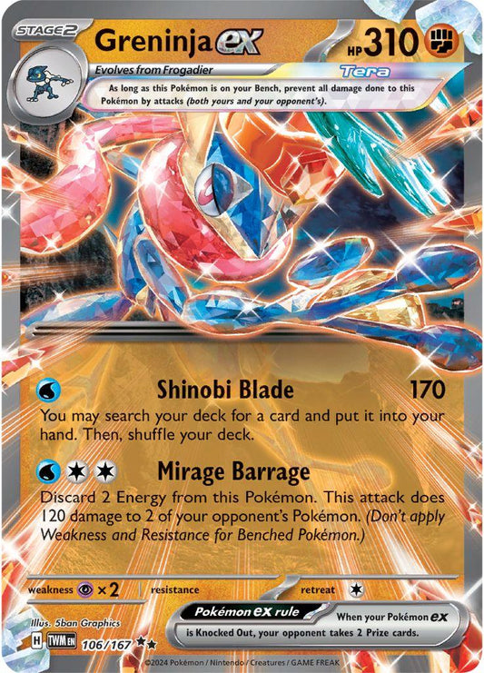 TWM - Greninja EX 106/167 - NM
