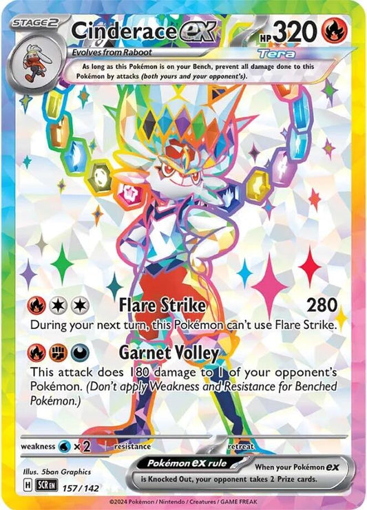 SCR - Cinderace EX 157/142 - NM
