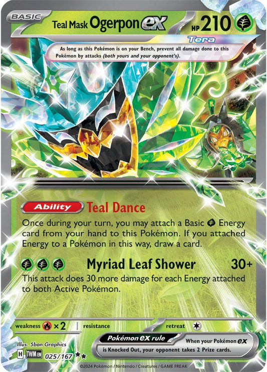 TWM - Teal Mask Ogerpon EX 025/167 - NM