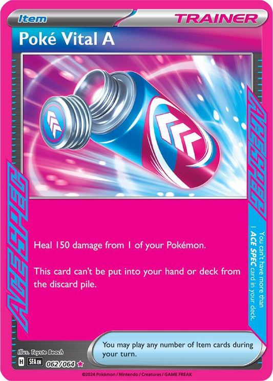 SFA - Poké Vital A 062/064 - NM