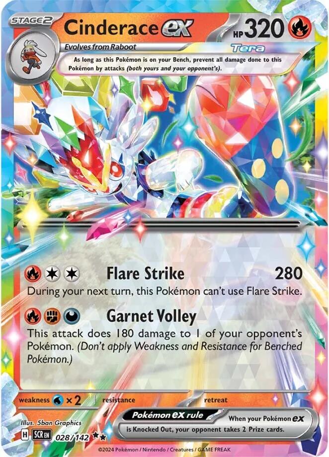 SCR - Cinderace EX 028/142 - NM