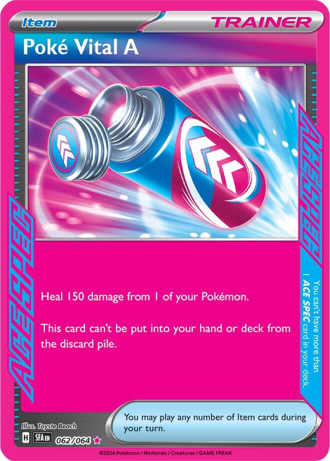 SFA - Poké Vital A 062/064 - NM
